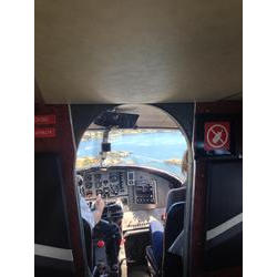 View out the cockpit