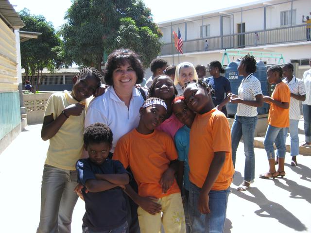 Title Steph at a local Orphanage in South Africa